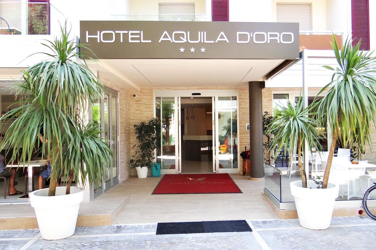 Hotel Aquila D'Oro ميسانو ادرياتيكو المظهر الخارجي الصورة